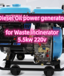 Diesel Oil power generator for Waste Incinerator 5.5kw 220v