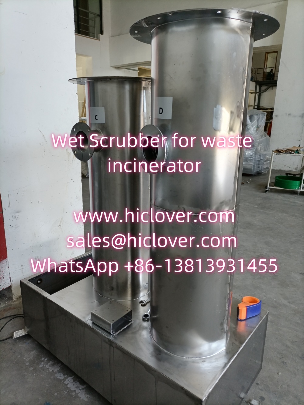 Wet Scrubber for waste incinerator Model TS10